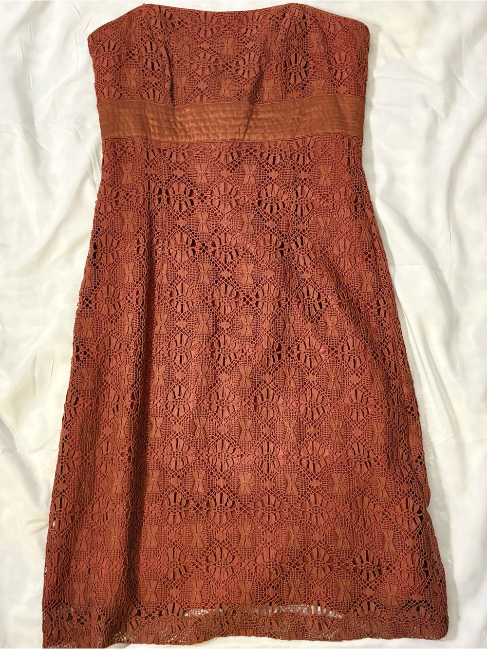 Laundry by Shelli Segal Strapless Lace Cocktail Dress Vintage 90s - Picture 5 of 6